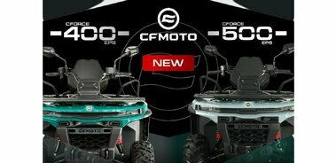 Долгожданные новинки: CFMOTO CFORCE 400 EPS NEW и CFORCE 500 EPS NEW на новой платформе G4!
